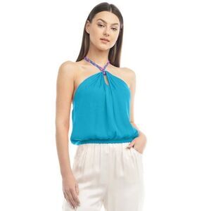 Naked Zebra Braided Halter Top